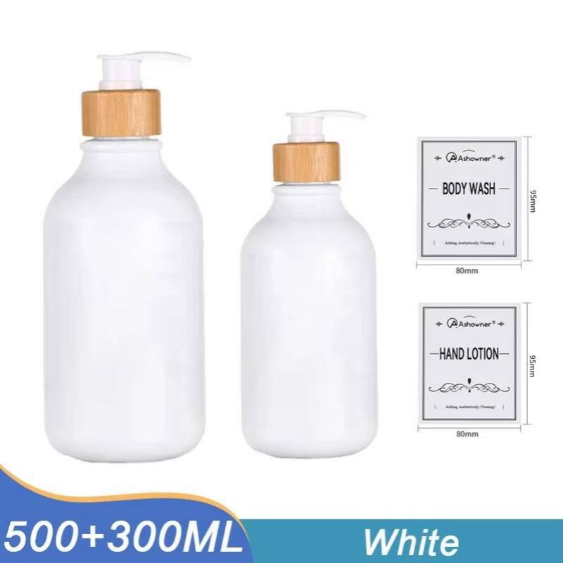 Soap Dispenser 300/500ml Thickened Refillable Shampoo Pump Bottle Lotion Container Soap Pump Tank Hand Wash Bathroom Accessorie