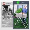 Dog Bathing Tub for Bath Shower Grooming Liftable Height Portability Adjustable Folding Dogs Bath Bathing Rack Pet Products