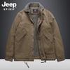 Jeep Men's Thickened Lamb Wool Lined Winter Jacket