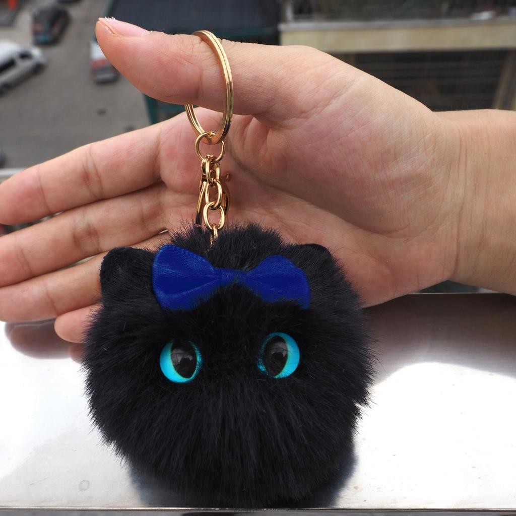 Blush Cat Cat Ball Mountain Mountain Handmade Plush Doll Keychain Pendant Girl Heart Schoolbag Pendant