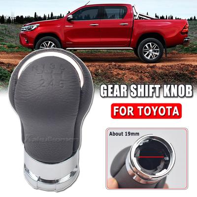 6 Speed Shifter Gear Stick Shift Knob Fit for Toyota Hilux Revo 2015 2016 2017
