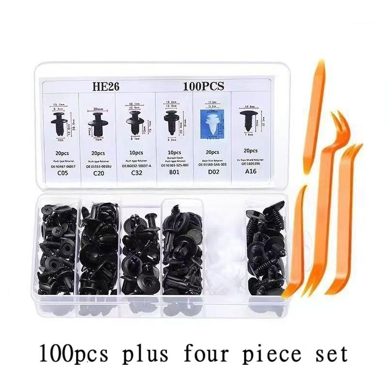 Auto Kunststoff Befestigungsclips Automobil Kotflügel Druckstift Niet Türverkleidung Halter Automobil Stoßstange Gemischte Größe Befestigungselemente Werkzeug