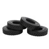 4Pcs 20mm Width Shoe Sole Pattern Tyre for Tamiya Tractor Truck 1/14 RC Car Black