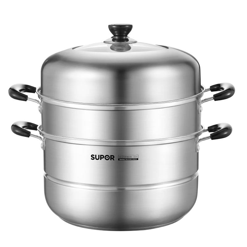 Supor 30cm 2-Layer 304 Stainless Steel Steamer