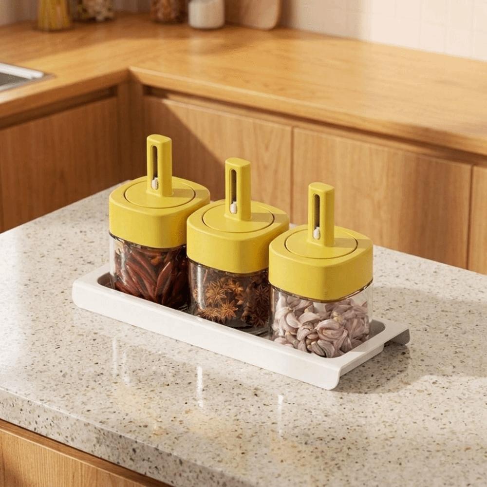 Sealed Glass Seasoning Bottle Leak-proof Spice Jar Food-grade Salt Container Pantry