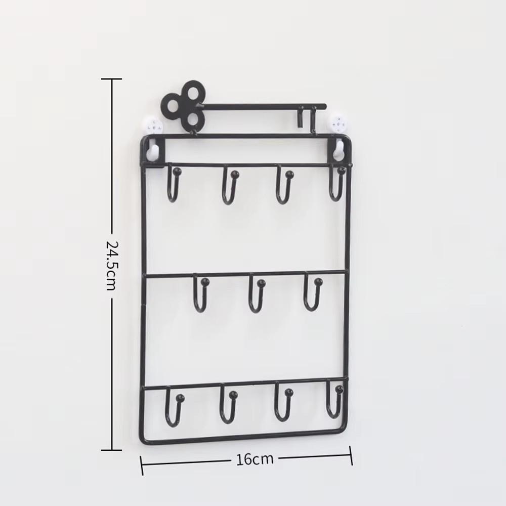 Iron Jacket Hat Storage Rack Modern Style Storage Hook  For Entryway Kitchen Office Decor