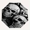 1pc Skulls Bones Automatic Open 8-Rib Windproof Umbrella, Travel & Commuting, Suitable for All Seasons