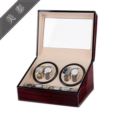 Caricaorologio Automatico Laccato Pianoforte: Scatola per Motore Elettrico per 4+6 Orologi