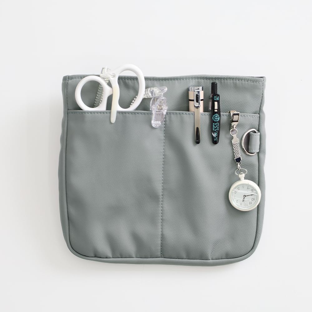 Nursery Compact Organizer Waist Pouch with Zipper One Ink 1028354A Closure, Gusset, Water-Repellent, Size, Black,