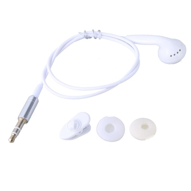 3.5mm In Ear Single-Side Earphones Mono Earbud Corded Headsets Headphone Single Side for MP3 MP4 Mobile Phones Notebook