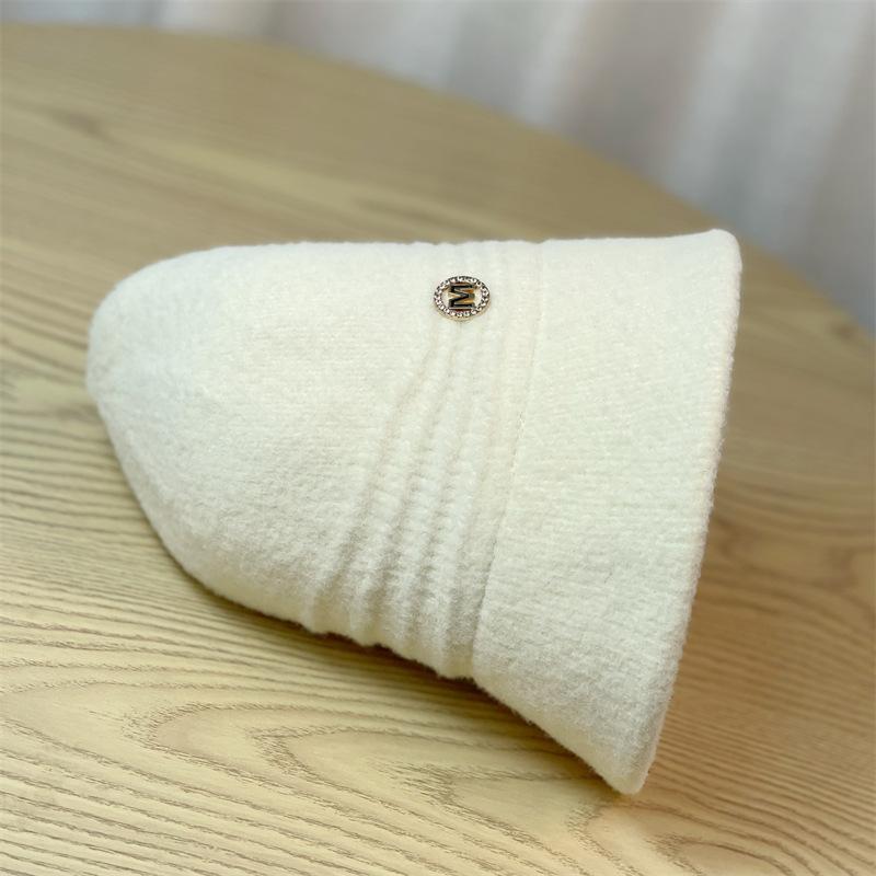 Hat Women Autumn and Winter Warm Knitted Bucket Hat Fashion Bucket Hat Basin Hat