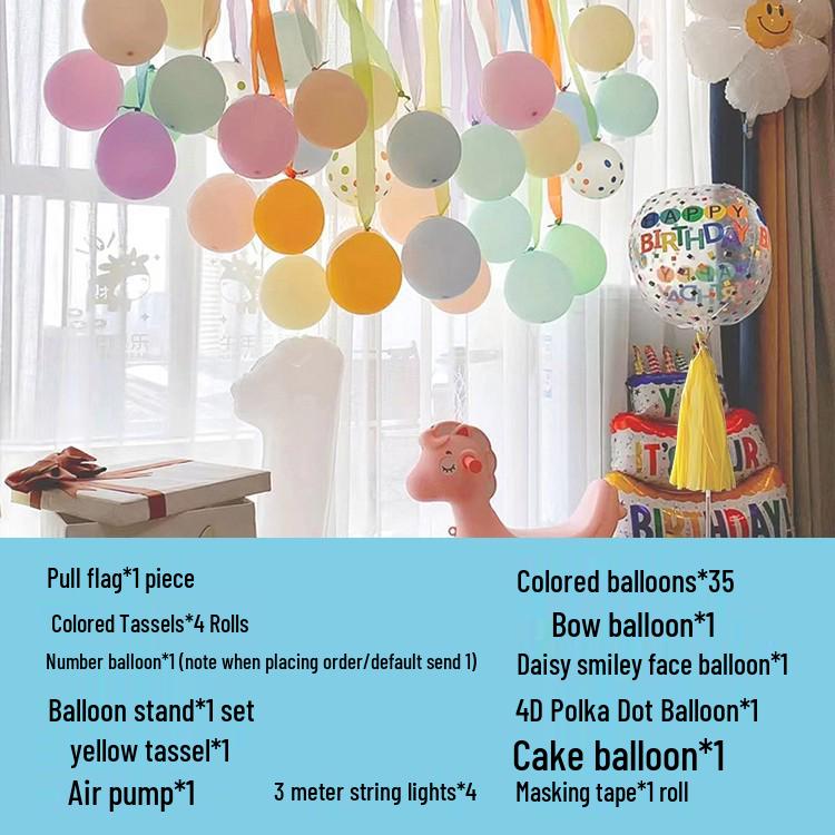 Erster Geburtstag Ballon Dekorationsset für Jungen und Mädchen