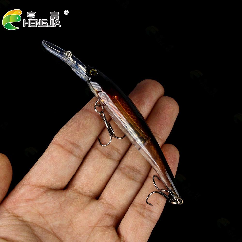 Weitwurf Langsam sinkende Minnow Köder 12,5cm 11g 6Bionischer Hakenköder für Süß- und Salzwasser Universell für Barsch und Zander