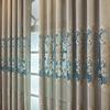 High-end Atmospheric Luxury European Hollow Jacquard Curtains Living Room Bedroom Balcony Villa Palace
