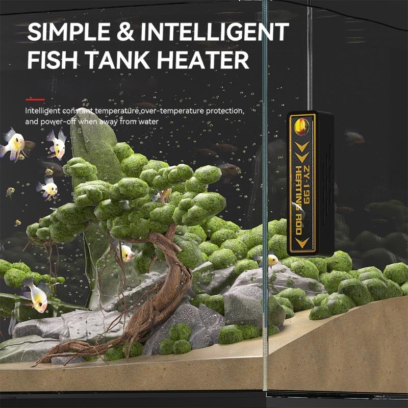 Efficient Heating Aquarium Mini Heater with Precise Temperature Control for Fishtank Fish Safety Habitats