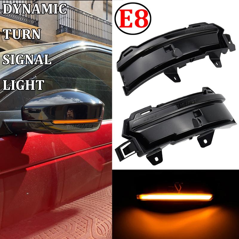 2X For Land Rover Range Rover Velar L560 Jaguar E-Pace X540 2017-2020 Dynamic LED Side Mirror Blinker Light Turn Signal Lamp
