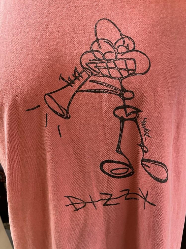 Vintage Dizzy Gillespie Shirt Large Jazz Graphic Tee Redish Pink TSNY Unisex T-Shirt