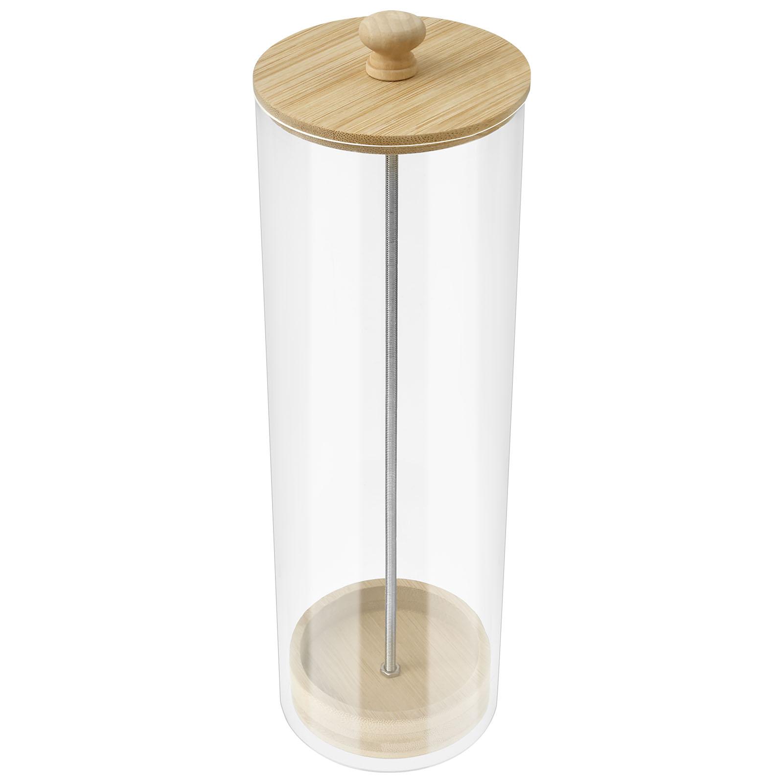 

Drinking Straw Holder Organizer Clear Acrylic With Wood Lid Dustproof Tumbler Kitchen Restaurant Utensil Straw Storage Box