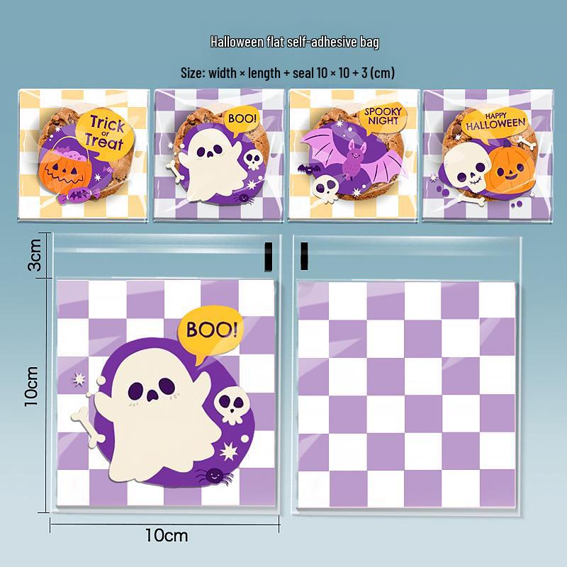 

Мешочек для конфет «Снежинка на Хэллоуин» — самозапечатывающийся подарочный набор на праздник привидений