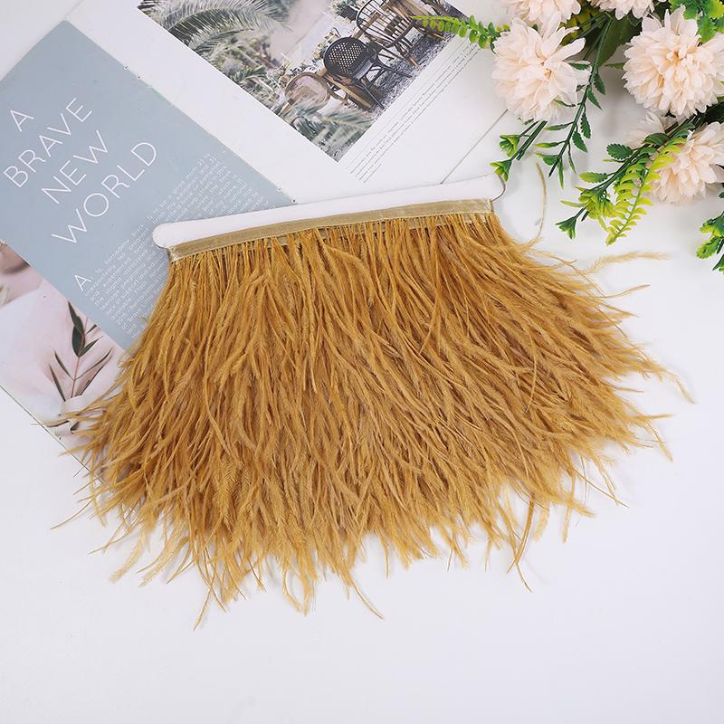 Natural Ostrich Feather Ribbon 1/5/10M, 10-15Cm Multicolor For Diy Crafts, Carnival Decor, Stage Show, Ready Stock, Factory Dire