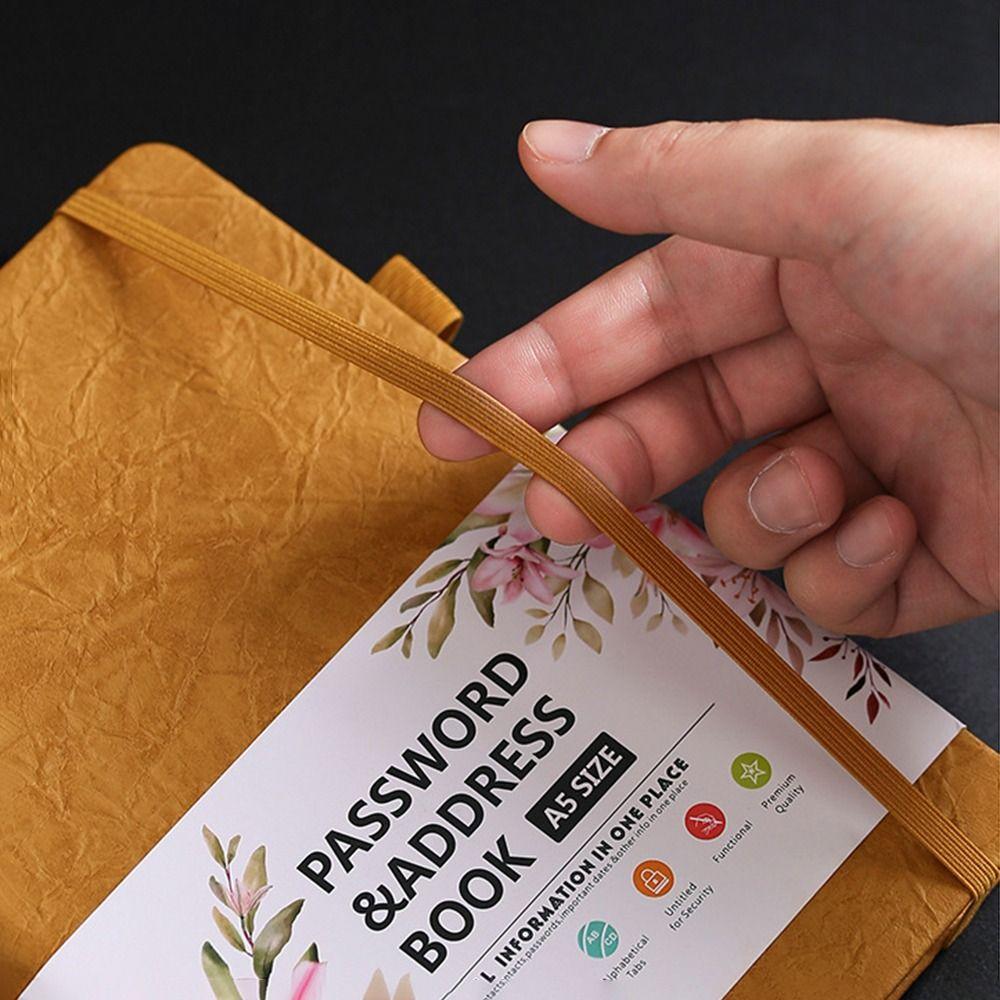 Medium Size Password Keeper Notebook Hardcover Internet Address Organizer Logbook  Woman