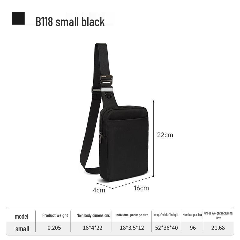 

Водонепроницаемая мужская сумка кроссбоди для телефона OSOCE - Износостойкая, Многофункциональная, Нагрудная сумка для путешествий на открытом воздухе.