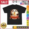 Kawaii Cute Anime Panda Otaku Japanese Ramen Noodles T Shirt Mens Womens Tees Top Men Women Fashion