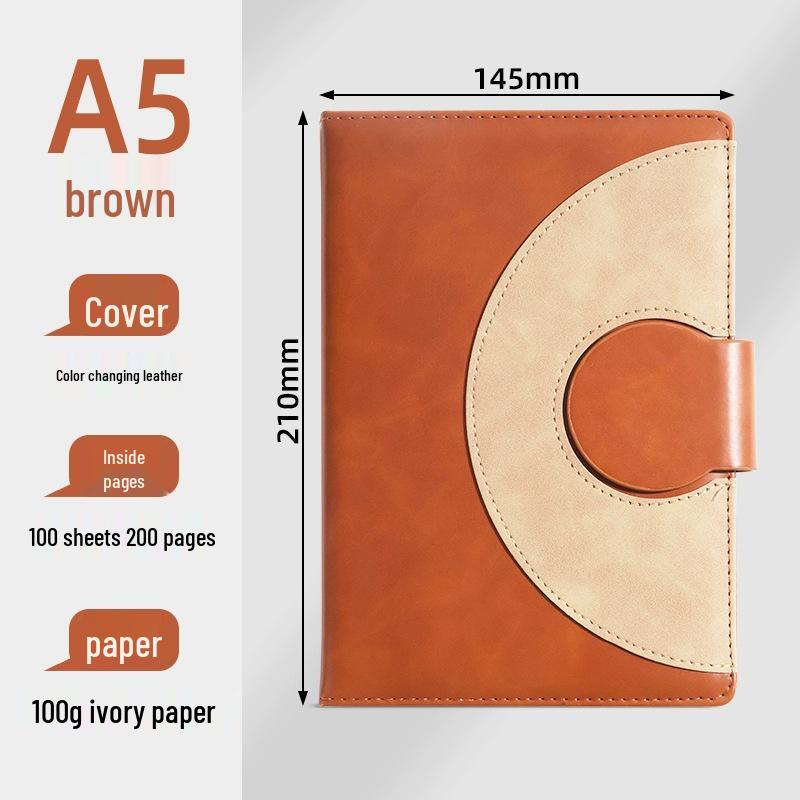 Shenshi 583 A5 Business Hardcover Notebook - Elegant and High-Value Diary for Students