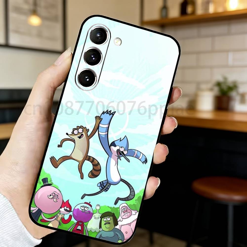 Regular Show Phone Case For Samsung S20,21,22,23,24,25,26 Ultra,Plus,Black Soft Cover