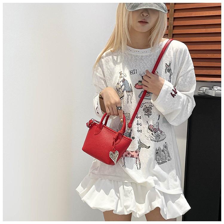 Portable Bucket Bag Summer New Niche Trendy Casual Shoulder Bag Premium Messenger Bag