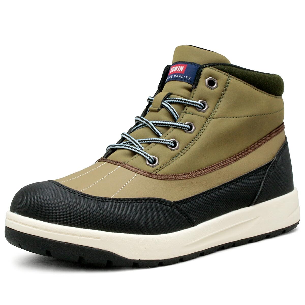 

Edwin eds1000 KHAKI Waterproof Outdoor Shoes for Rain and Size Men s High-Top Sneakers, Lightweight, Snow, Lace-Up, 25.5