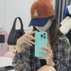 2024 Trendy Corduroy Baseball Cap with Little Brown Bear Design for Women and Men, Perfect for Spring and Autumn