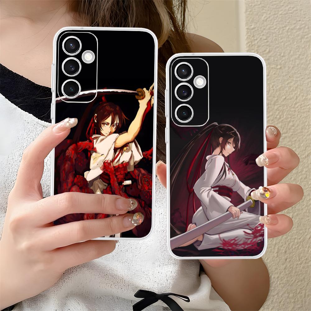 Hell's Paradise Sagiri Phone Case for Samsung Galaxy S25 S24 S23 S22 S21Plus FE Ultra Soft TPU Clear Shockproof Cover