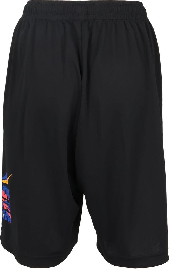 Converse CB442857 Basketball Junior Practice Pants Black X White Shorts, (with Pockets), Sweat-Absorbent, Quick-Drying, Kids,