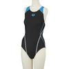 (Arena) Competitive Swimsuit Race Girls Junior AQUA RACING Junior Super Strina (wear and Strap) Black X Black X L Blue (BKBW) R130 ARN-2051WJ