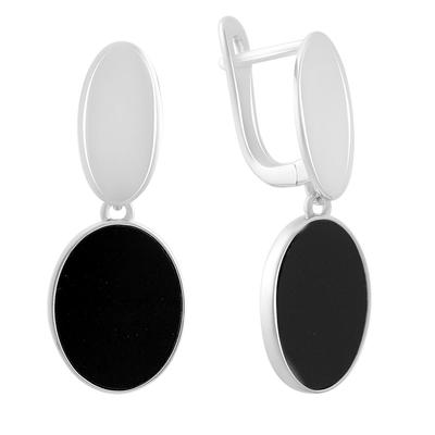 Silver Ring with Natural Onyx, Product Weight 2.49 G (60002119)