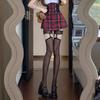 Women's Suspender Stockings with Lace Bows Japanese Lolita Hotsweet Thigh High Stockings Tights