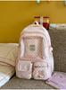 Schoolbag New Girl Style Backpack Transparent Compartment Large Capacity Student Schoolbag Cute Female Lightweight Travel Handbag