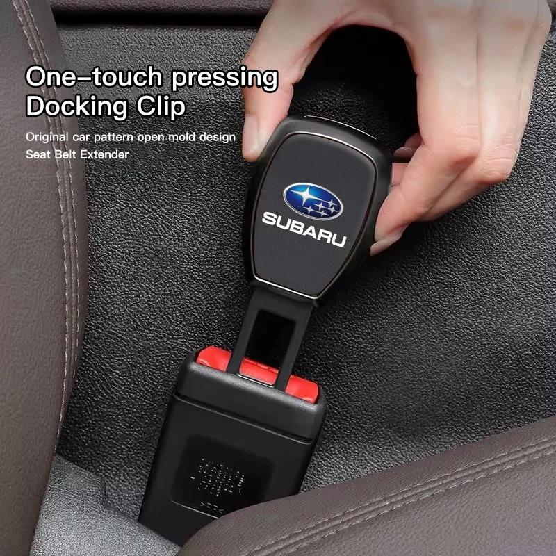 Auto Seatbelt Buckle Extender Safety Belt Extension Clip Car Interior Accessories Fit Subaru Forester XV Outback WRX Legacy