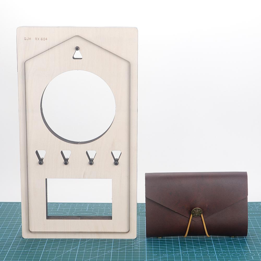 1 Stück Leder-Stanzform-Schablone, A7-7,4*10,5cm Notizbuchhülle DIY Messerform Werkzeug zum manuellen Schneiden von Kunstleder/Papier/Stoff
