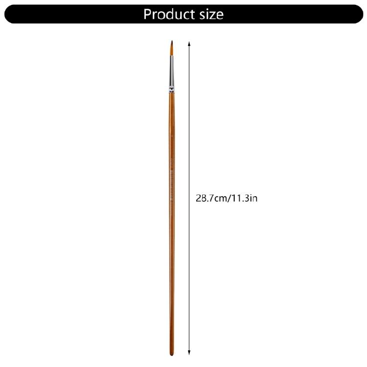 Long Handle Artist Paintbrush for Large Canvas Painting Wooden Grip Professional Nylon Bristles Multi Head Avaliable