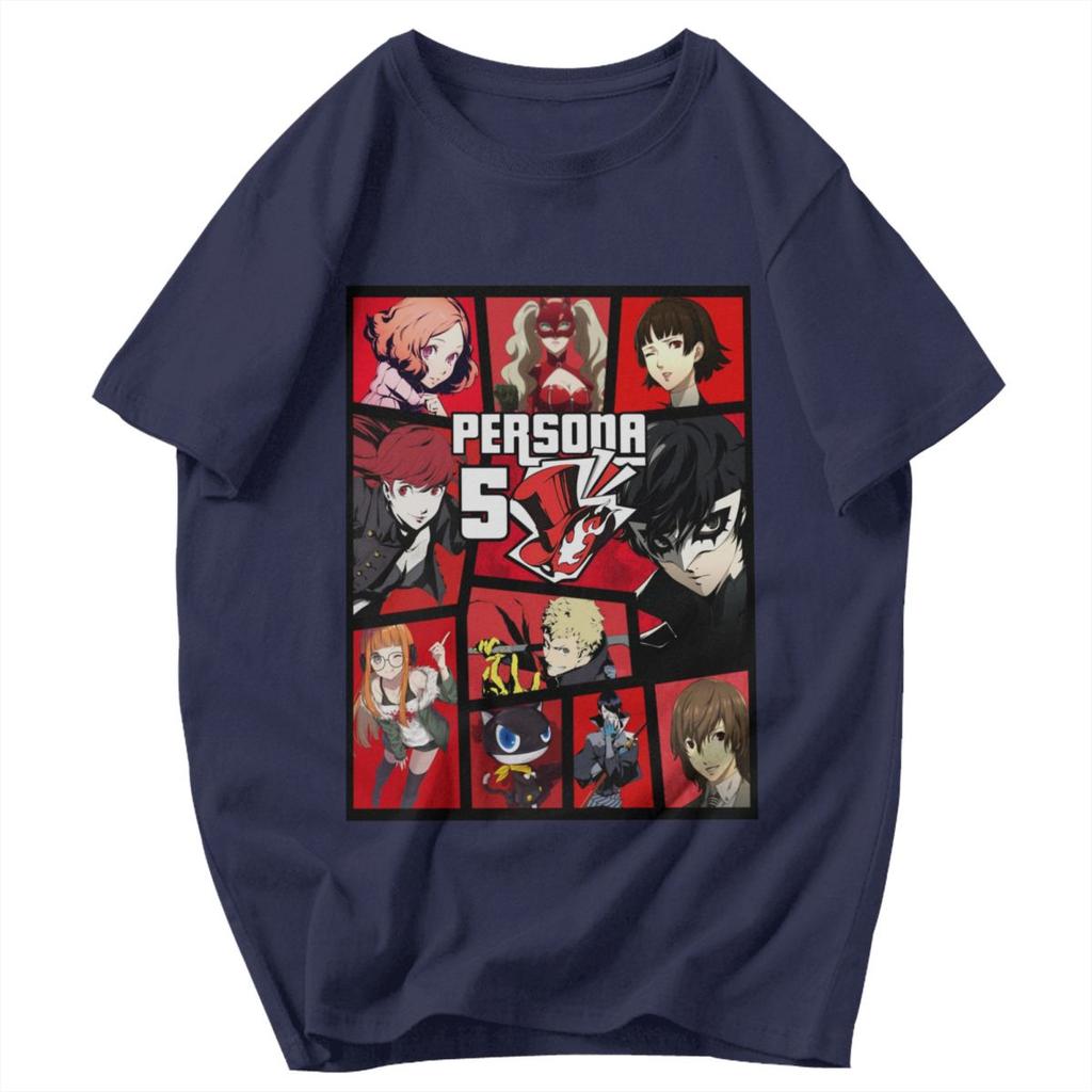 Men T Shirt Persona 5 Awesome Gifts Y2K Graphic Tees Unisex Tops T Shirts