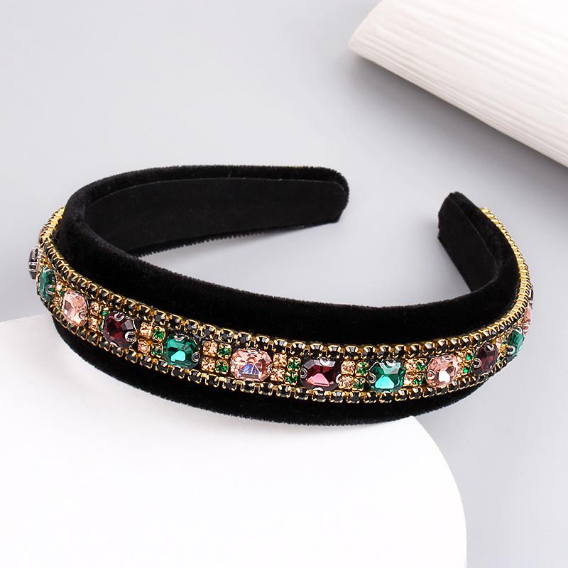 Vintage Baroque Crystal Headband With Handcrafted Water Diamond For Womens Fashion Accessory