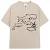 Whales and Sun Tattoo By Robe De Extremoduro T Shirts Men Women Fashion Casual Short Sleeve Oversized Cotton Tshirt Streetwear