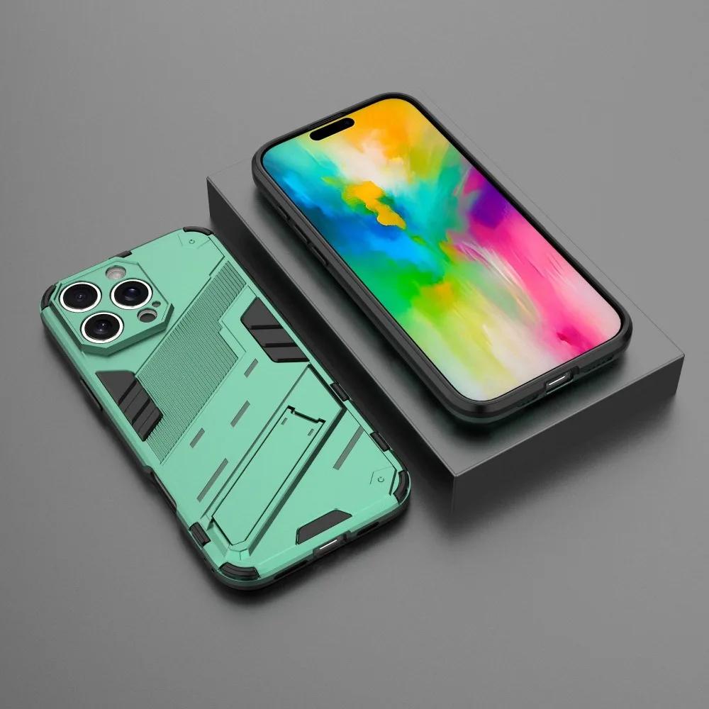 

Для iPhone 16 15 14 13 12 11 Pro Max XS X XR 7 8 Plus Чехол Задняя крышка Чехол для телефона Противоударный Защитный Чехол-подставка Funda Coque For iPhone 16 Pro Max