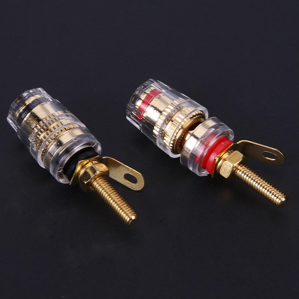 2-10PCS Speaker Terminal Binding Post 4mm Banana Plugs Socket Brass Speaker Amplifier Binding Posts Terminals Loudspeakers