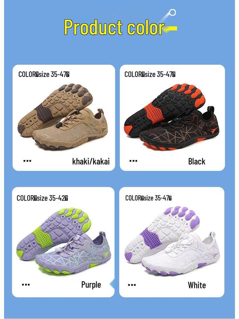 Neue Fünf-Finger-Outdoor-Schuhe zum Wandern, Waten, Klettern & für Strandaktivitäten - Rutschfest, Schnelltrocknend & Atmungsaktiv