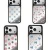 Metallic Cherry Heart Bow Phone Case IPhone 17 Pro 18 Max MagSafe Compatible Hard Shell Acrylic Cover