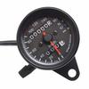 Universal Motorcycle Speedometer Odometer 12V Motorcycle Dual Speed Meter with LED Indicator