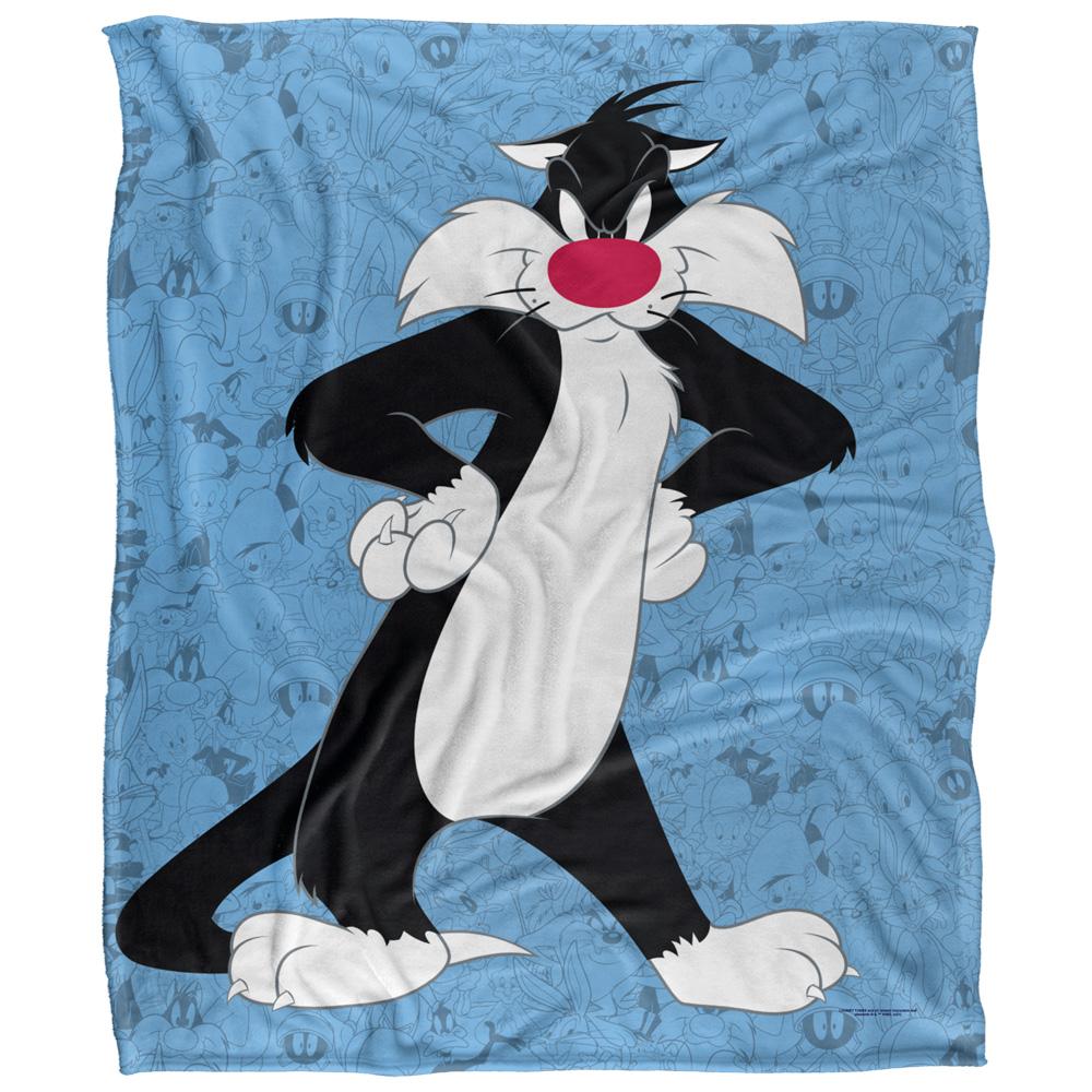 Looney Tunes Character Collage Sylvester Blanket